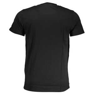 Cavalli Class Black Cotton T Shirt 4