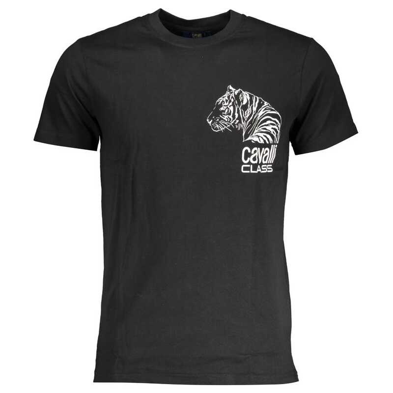 Cavalli Class Black Cotton T-Shirt, theFeinheit