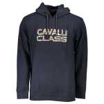Cavalli Class Blue Cotton Men Sweater