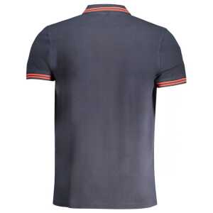 Cavalli Class Blue Cotton Polo Shirt 2