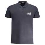 Cavalli Class Blue Cotton Polo Shirt 5