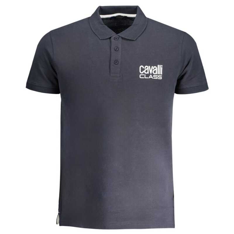 Cavalli Class Blue Cotton Polo Shirt, theFeinheit