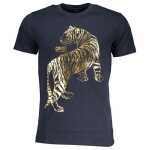 Cavalli Class Blue Cotton T Shirt 14