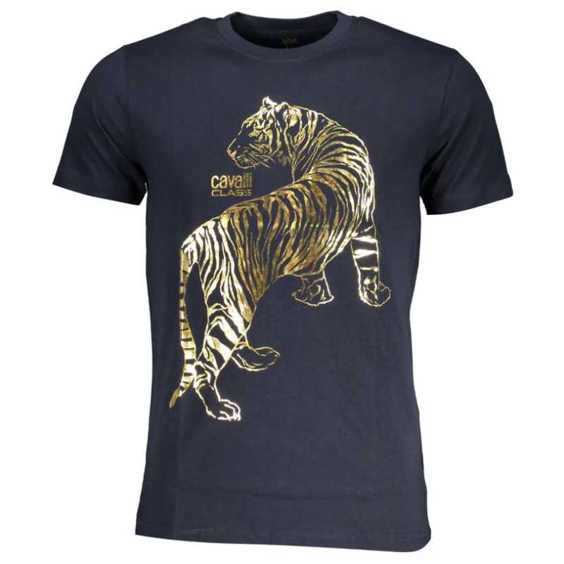 Cavalli Class Blue Cotton T-Shirt, theFeinheit