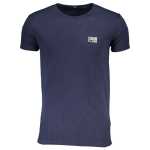 Cavalli Class Blue Cotton T Shirt 4