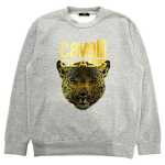 Cavalli Class Gray Polyester Men Sweater