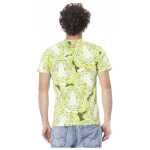 Cavalli Class Green Cotton Men T Shirt 8