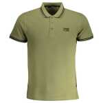 Cavalli Class Green Cotton Polo Shirt 3