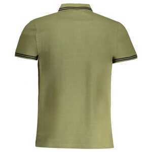 Cavalli Class Green Cotton Polo Shirt 4