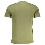 Cavalli Class Green Cotton T Shirt 10