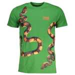 Cavalli Class Green Cotton T Shirt 11