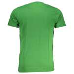 Cavalli Class Green Cotton T Shirt 12
