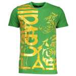 Cavalli Class Green Cotton T Shirt 13