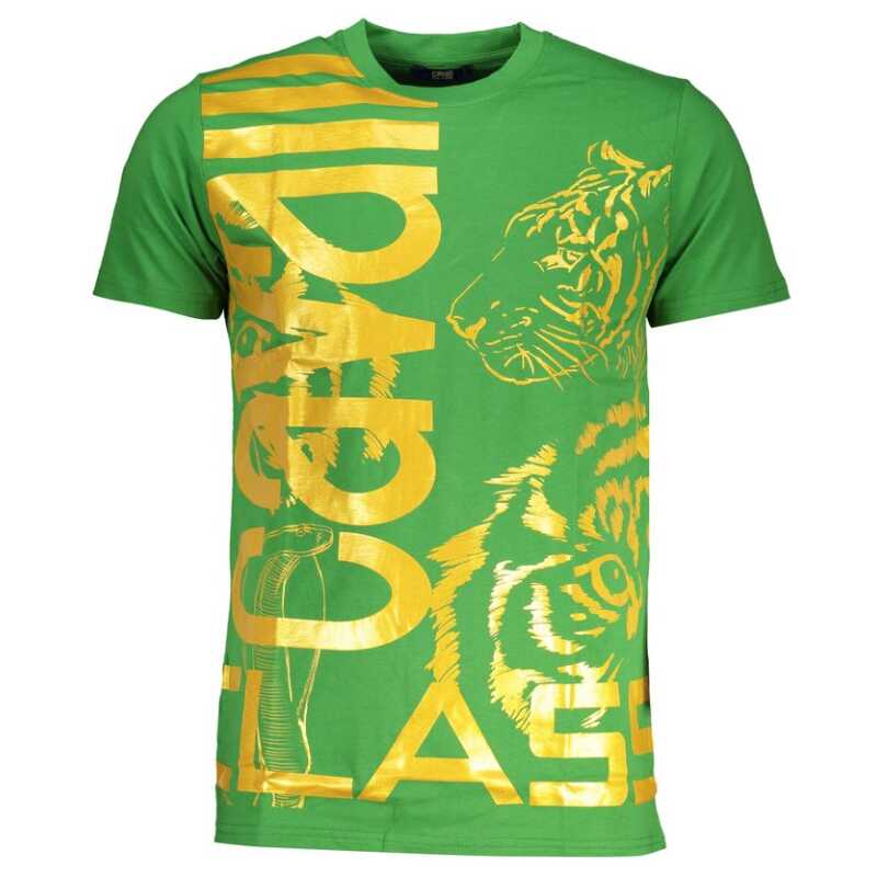 Cavalli Class Green Cotton T-Shirt, theFeinheit