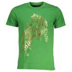 Cavalli Class Green Cotton T Shirt