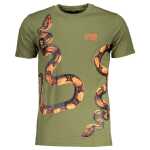 Cavalli Class Green Cotton T Shirt 5