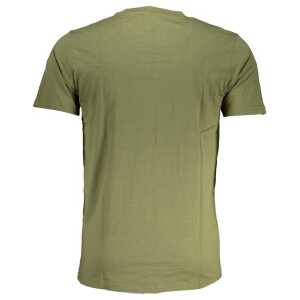 Cavalli Class Green Cotton T Shirt 6