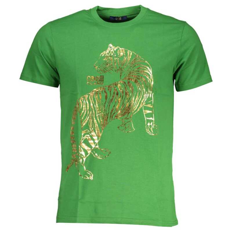 Cavalli Class Green Cotton T-Shirt, theFeinheit