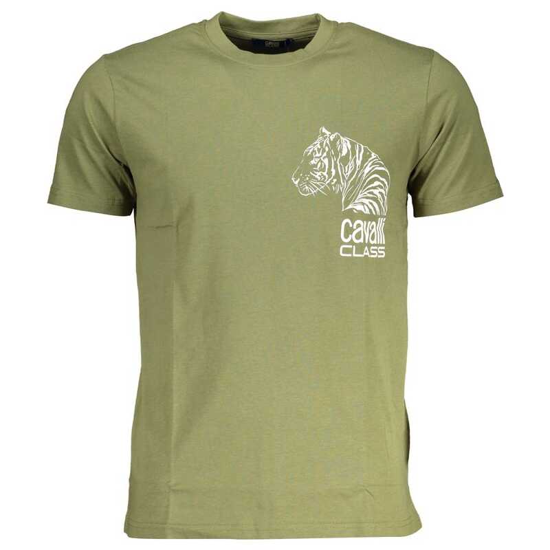 Cavalli Class Green Cotton T-Shirt, theFeinheit