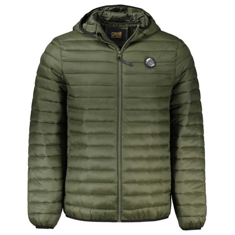 Cavalli Class Green Polyamide Men Jacket, theFeinheit