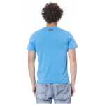 Cavalli Class Light Blue Cotton Men T Shirt 2
