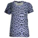 Cavalli Class Light Blue Cotton Women Top 2