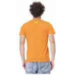 Cavalli Class Orange Cotton Men T Shirt 2