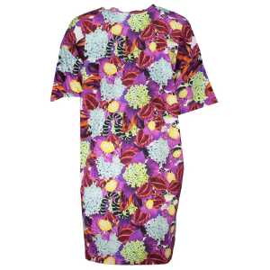 Cavalli Class Purple Cotton Dress