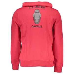 Cavalli Class Red Cotton Men Sweater