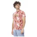 Cavalli Class Red Cotton Men T Shirt