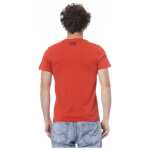 Cavalli Class Red Cotton Men T Shirt 5