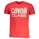 Cavalli Class Red Cotton T Shirt