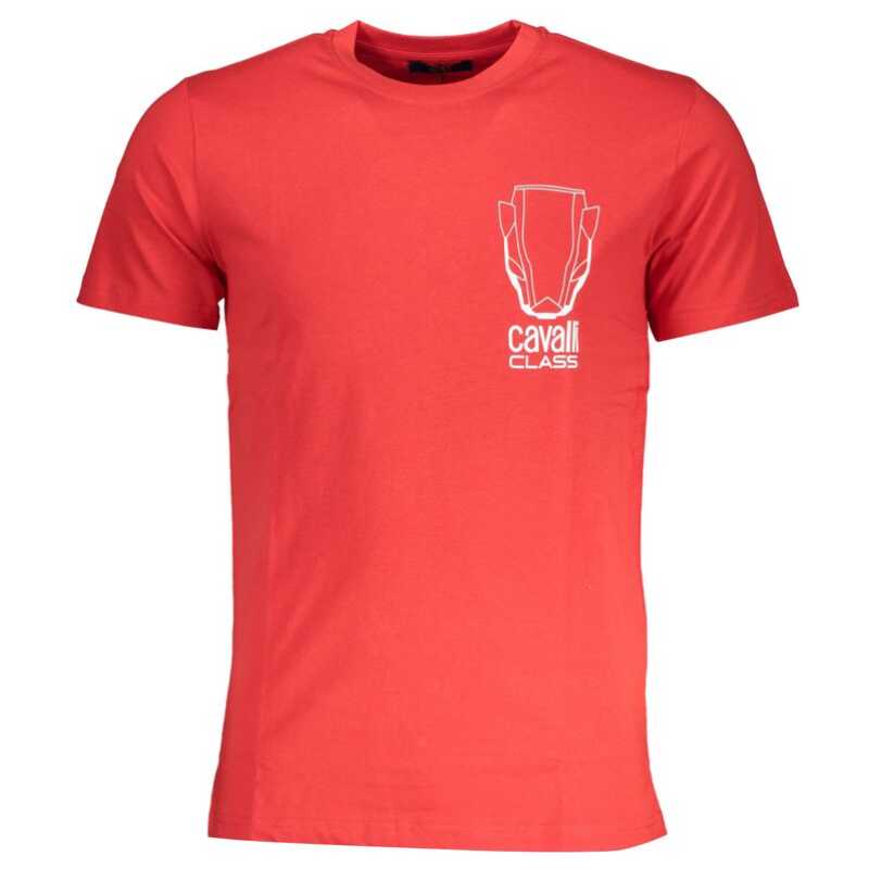 Cavalli Class Red Cotton T-Shirt, theFeinheit
