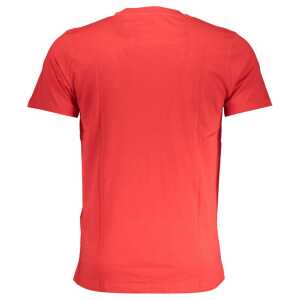 Cavalli Class Red Cotton T Shirt 6