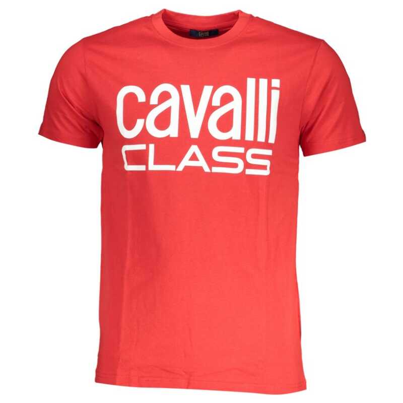 Cavalli Class Red Cotton T-Shirt, theFeinheit