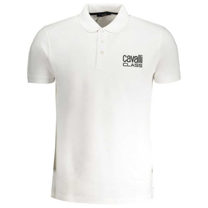 Cavalli Class White Cotton Polo Shirt, theFeinheit