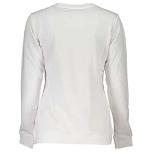Cavalli Class White Cotton Sweater 4