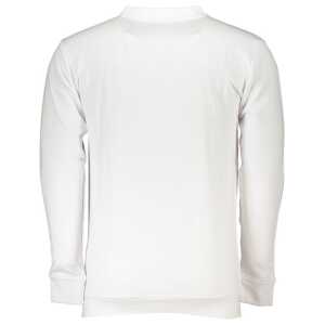 Cavalli Class White Cotton Sweater 6