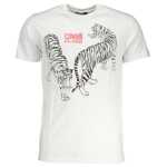 Cavalli Class White Cotton T-Shirt