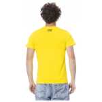 Cavalli Class Yellow Cotton Men T Shirt 5