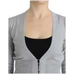 Cavalli Cropped Virgin Wool Cardigan In Chic Gray 4