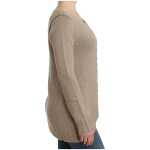 Cavalli Elegant Beige Knitted Crew Neck Sweater 3