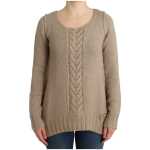 Cavalli Elegant Beige Knitted Crew Neck Sweater 7