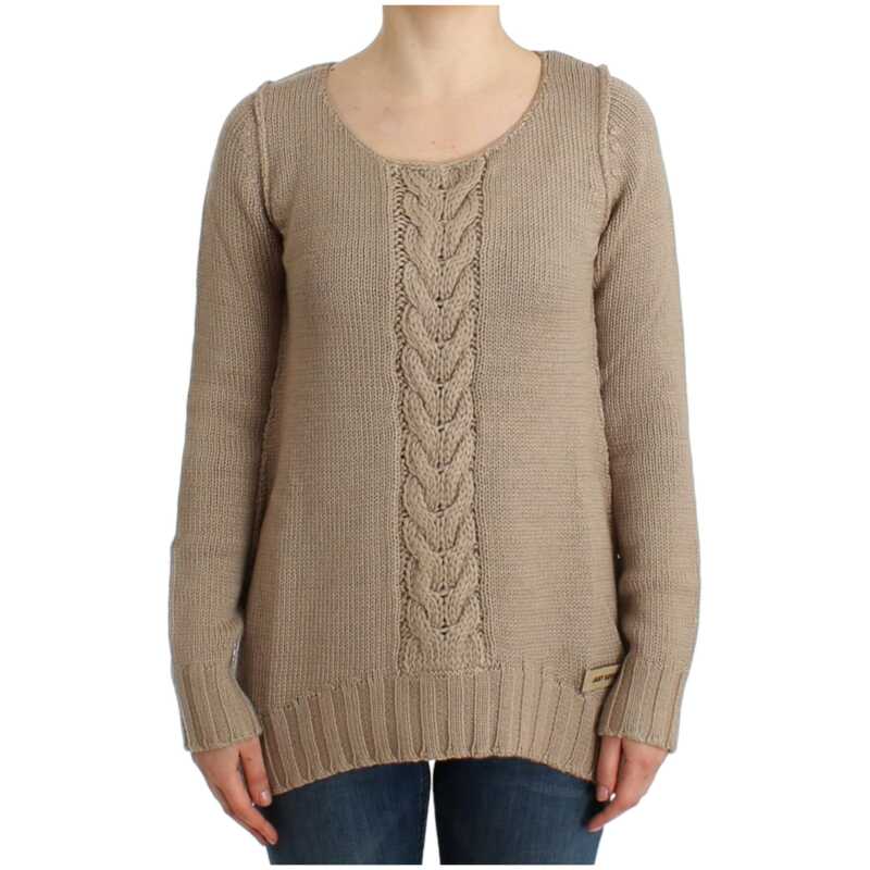 Cavalli Beige knitted wool sweater, theFeinheit