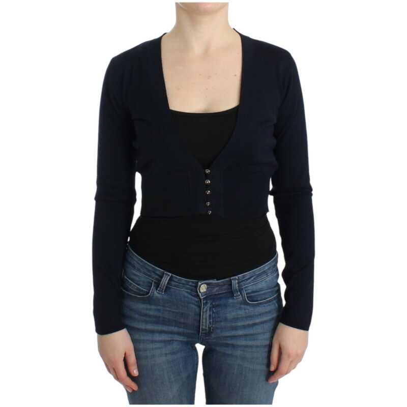 Cavalli Black cropped wool cardigan, theFeinheit