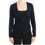 Cavalli Elegant Cropped Virgin Wool Cardigan 6