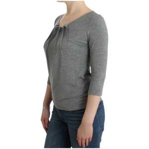Cavalli Elegant Gray Cashmere Blend Jumper