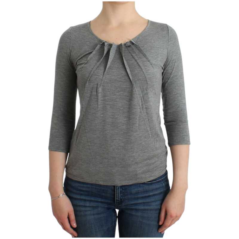 Cavalli Gray 3/4 sleeves jumper top, theFeinheit
