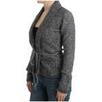 Cavalli Elegant Gray Wool Blend Cardigan