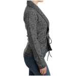 Cavalli Elegant Gray Wool Blend Cardigan 3